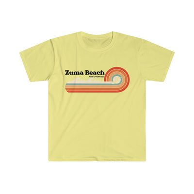Zuma Beach Malibu Retro Unisex Softstyle T-Shirt