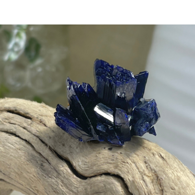 Azurite Crystal Cluster - Rare - Kerrouchen, Morocco