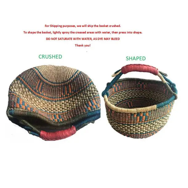 Handmade African Bolga Basket