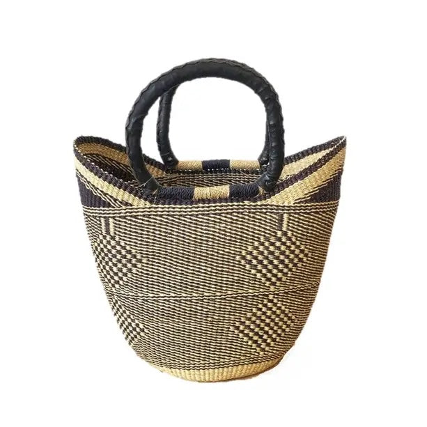 Handmade African Bolga Basket Tote