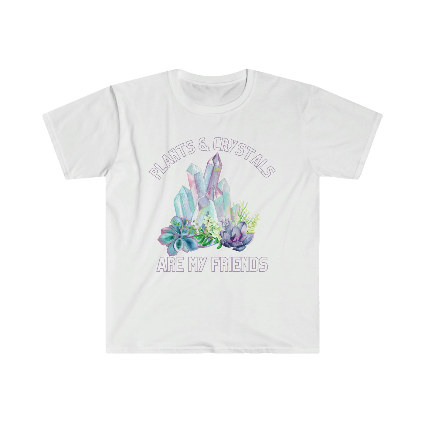 Plants & Crystals Unisex Softstyle T-Shirt